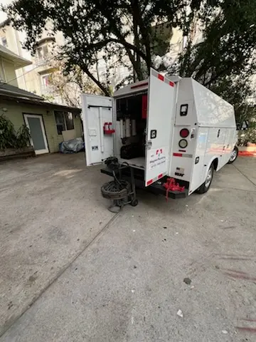 Magnet Plumbing service vehicle on-site for Slab Leak Repair in Cooper City